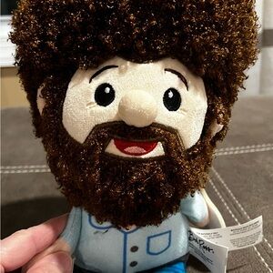 Brown and Blue Stuffed Animal Toy